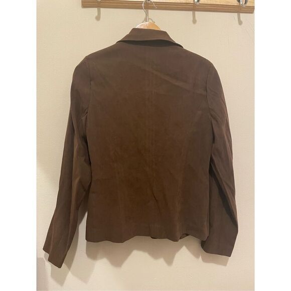 Vintage harve Bernard brown two piece suit set blazer skirt women’s size 6 - Picture 8 of 10